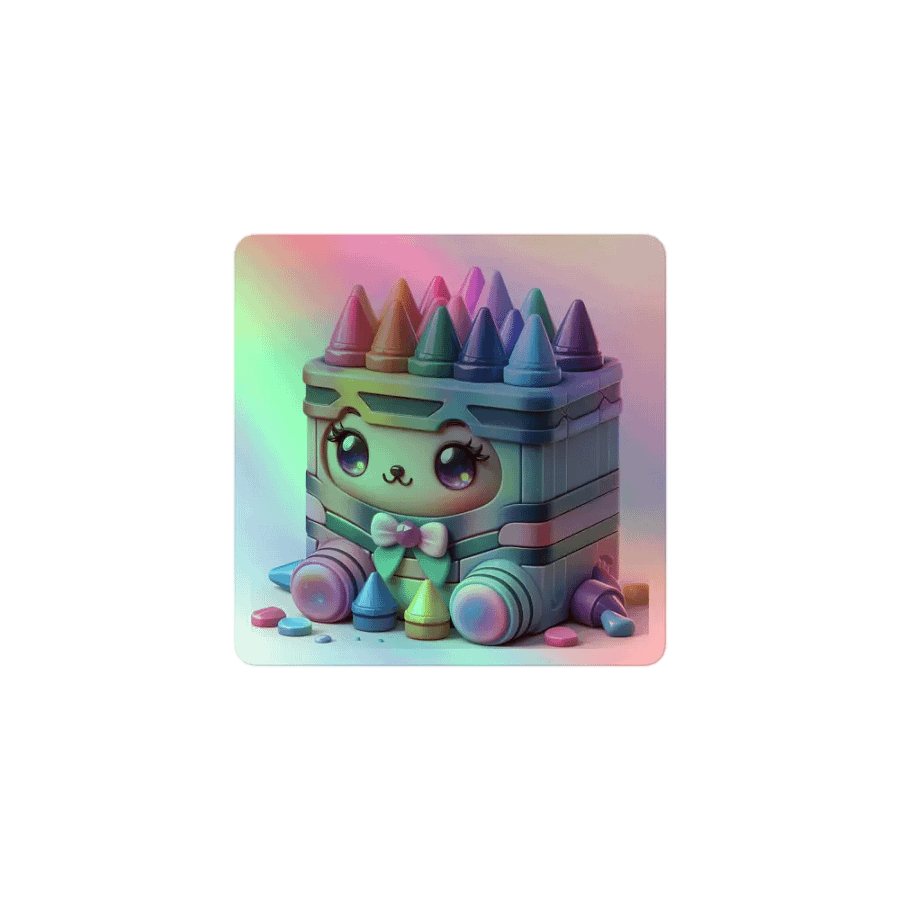 Colorful Crayon Sticker product image (1)