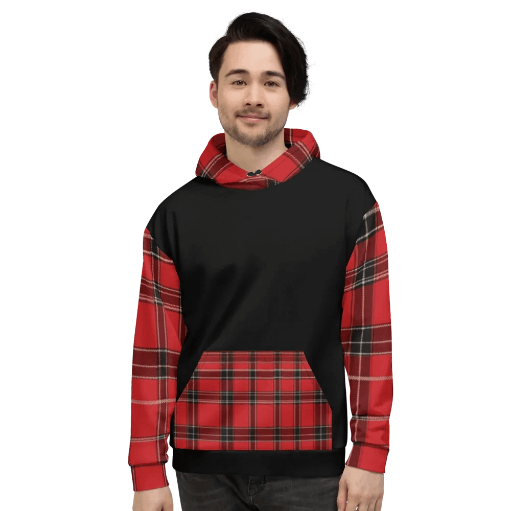 Red Tartan Brit Artz Hoodie product image (5)