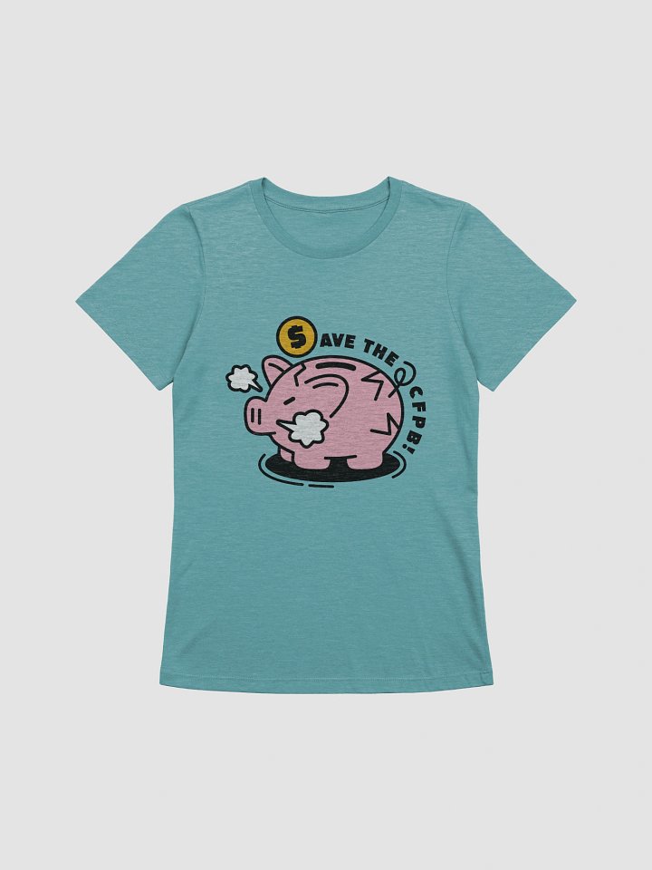 Save CFPB Piggy Bank Women's Cut T-Shirt product image (5)