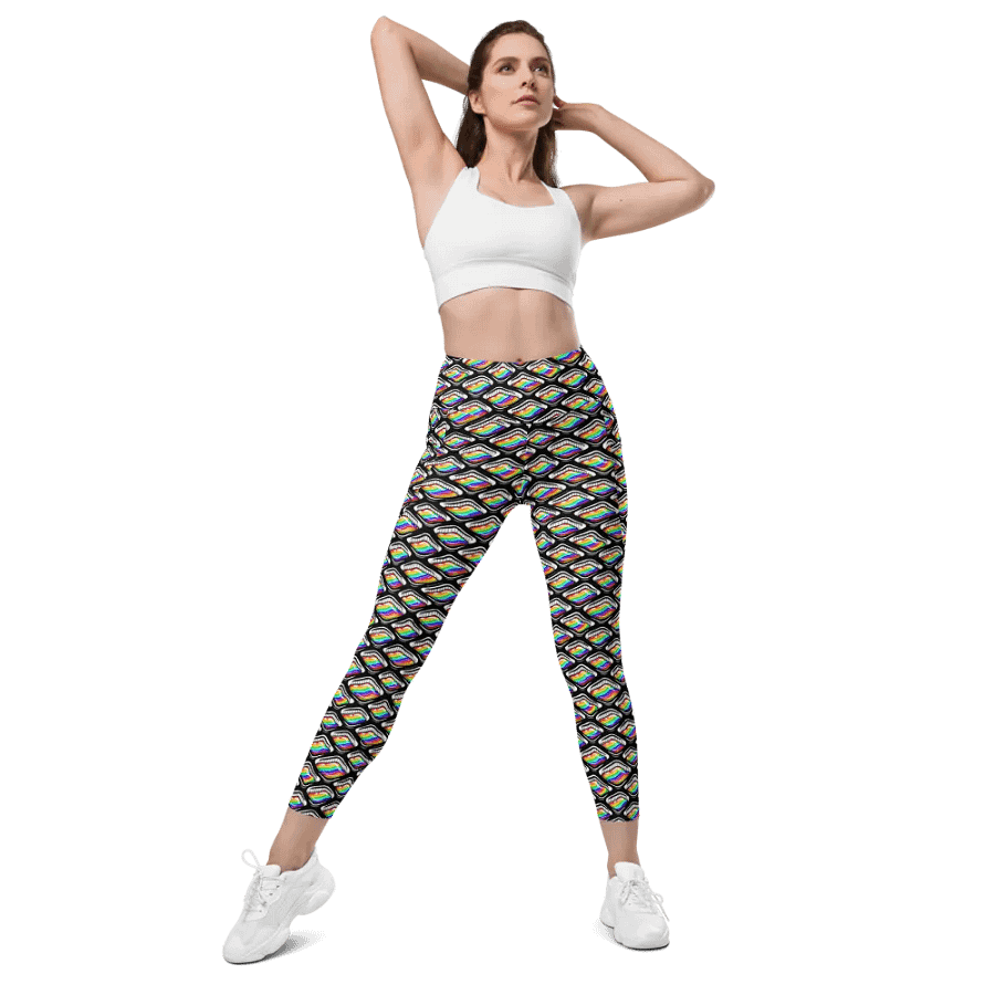Rainbow Squares Pocket Legging product image (6)