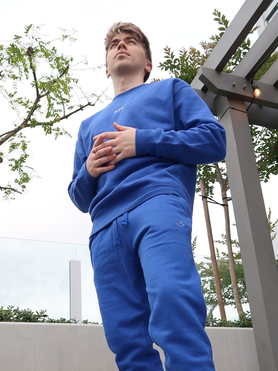 Premium 'Nice.' Drip Sweatshirt (Blue) product image (3)