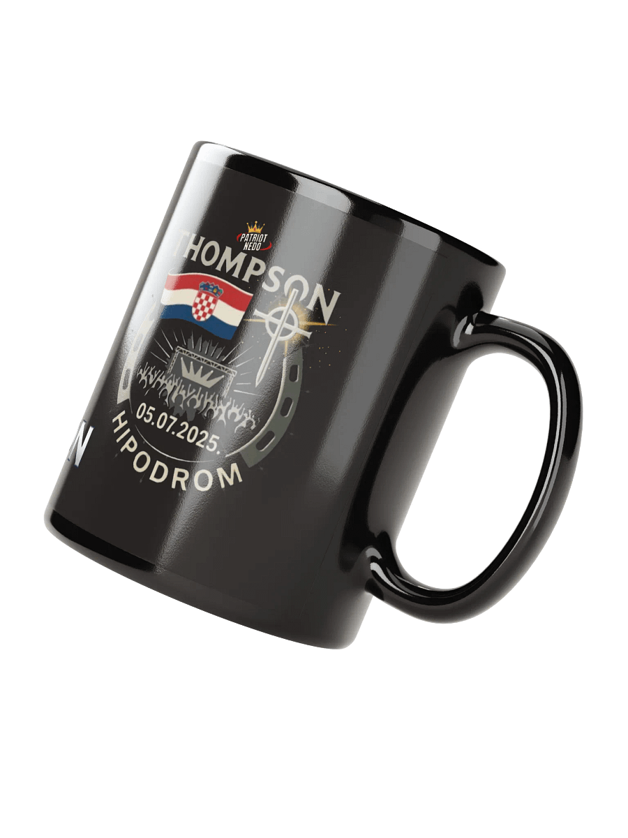 Croatian Pride Black Glossy Mug product image (3)
