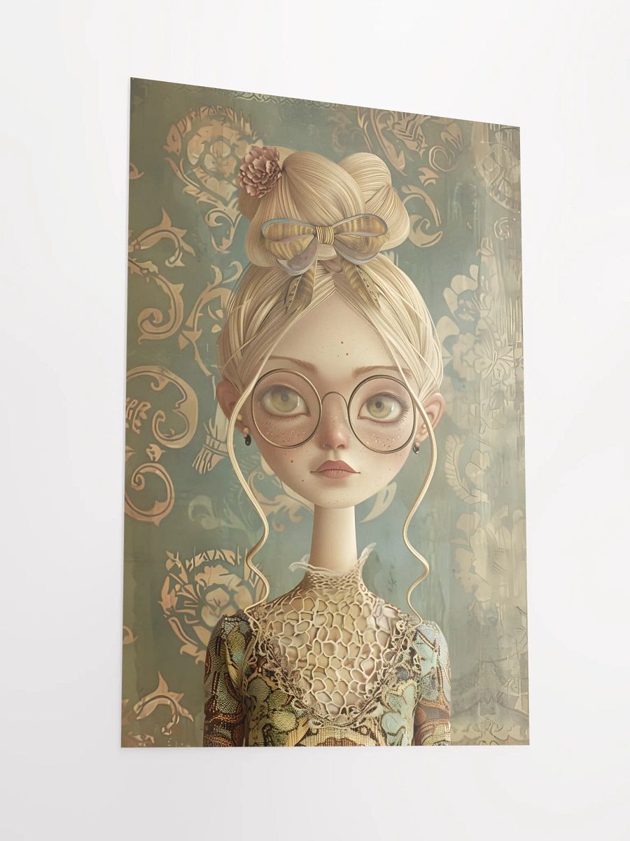 Whimsical Artistic Portrait of a Girl Wearing Glasses product image (2)