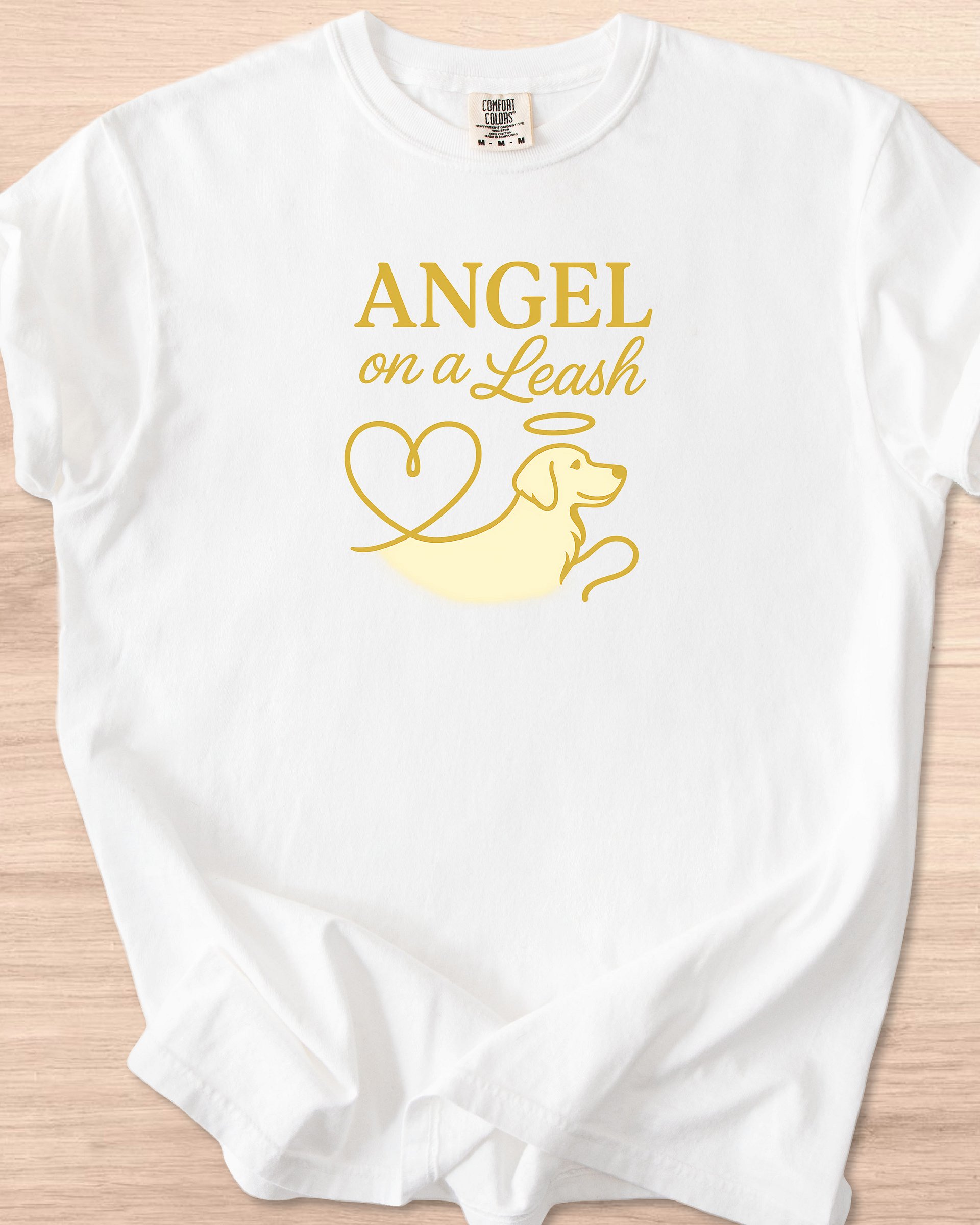 Angel On A Leash (Golden Retriever) Tee product image (78)
