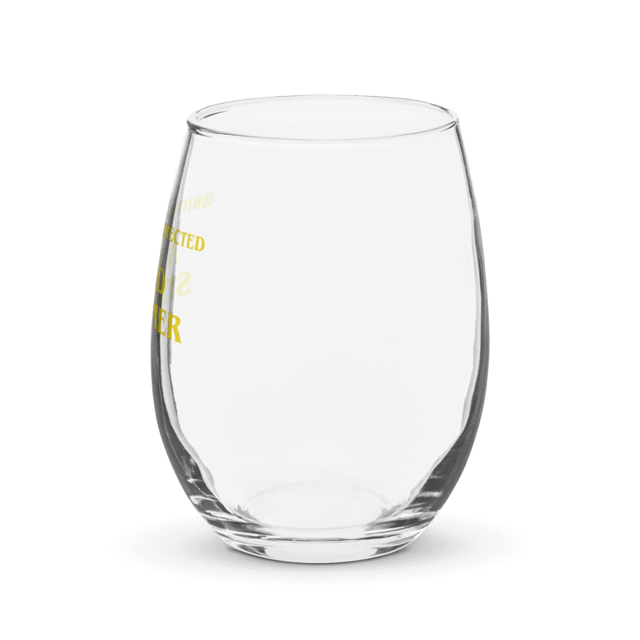 Written and directed by wine glass product image (3)