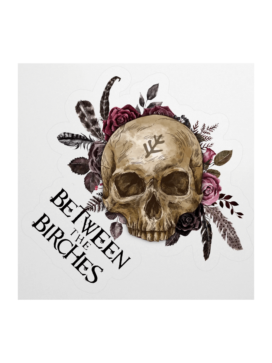 Between the Birches Gothic Skull Kiss-Cut Sticker V2 product image (1)