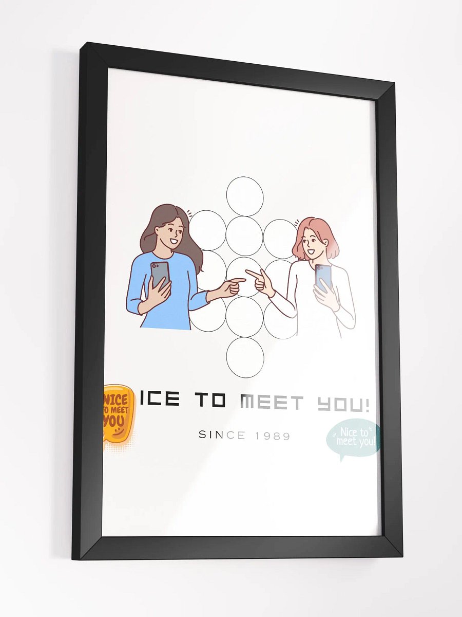 Ice To Meet You! Expression Framed High-Quality Matte Poster (in) product image (3)