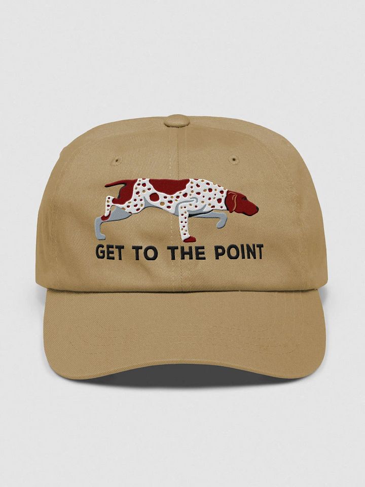 Get to the Point Classic Dad Hat(Embroidered) of a German Shorthaired Pointer product image (9)