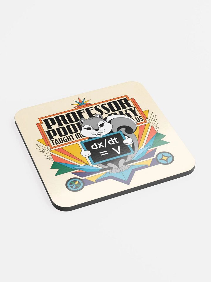 Coaster or micro art piece: Professor pooky taught me calculus product image (2)