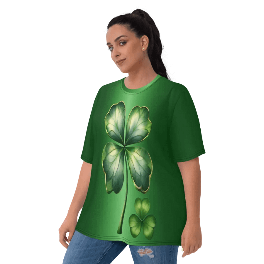 Four Leaf Clover St. Patricks Day All Over Print T-shirt product image (3)