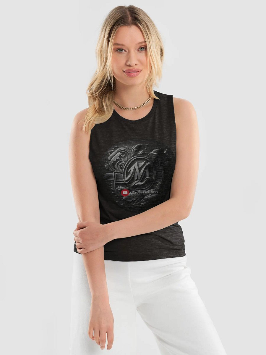 Monochromatic M Floral Design Muscle Tank product image (3)