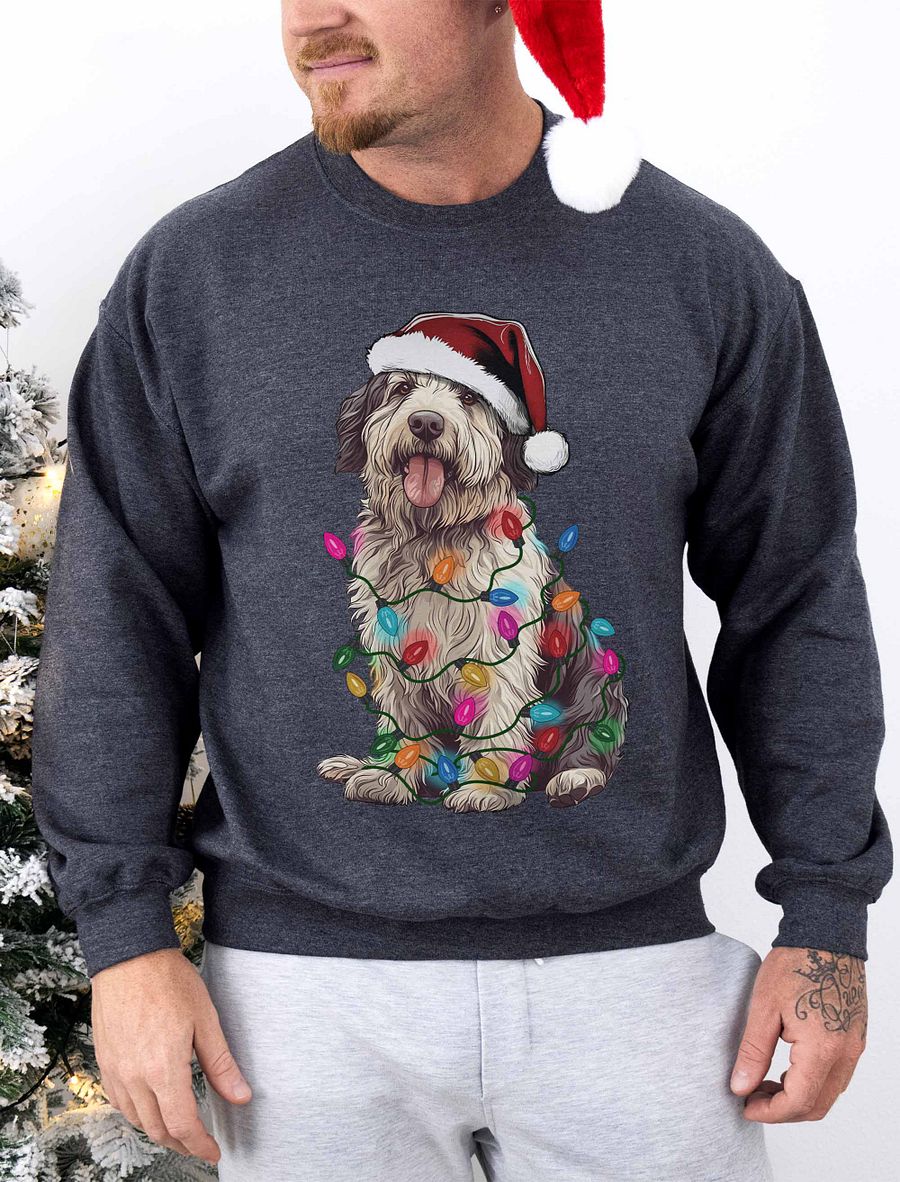 Funny Old English Sheepdog(2) Christmas Sweatshirt product image (1)