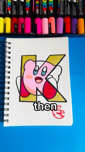 💫 Drawing Kirby For “K” Alphabet Challenge ?!! PART 11 #kirby