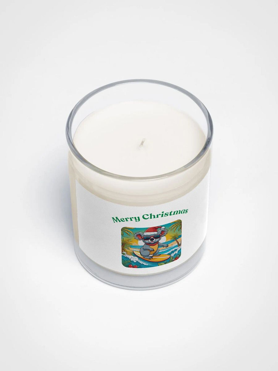 Koala Claus Surf Scene Soy Wax Candle - Green product image (3)