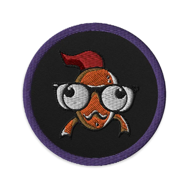 FEESH Logo Circle Patch [purple border] product image (2)