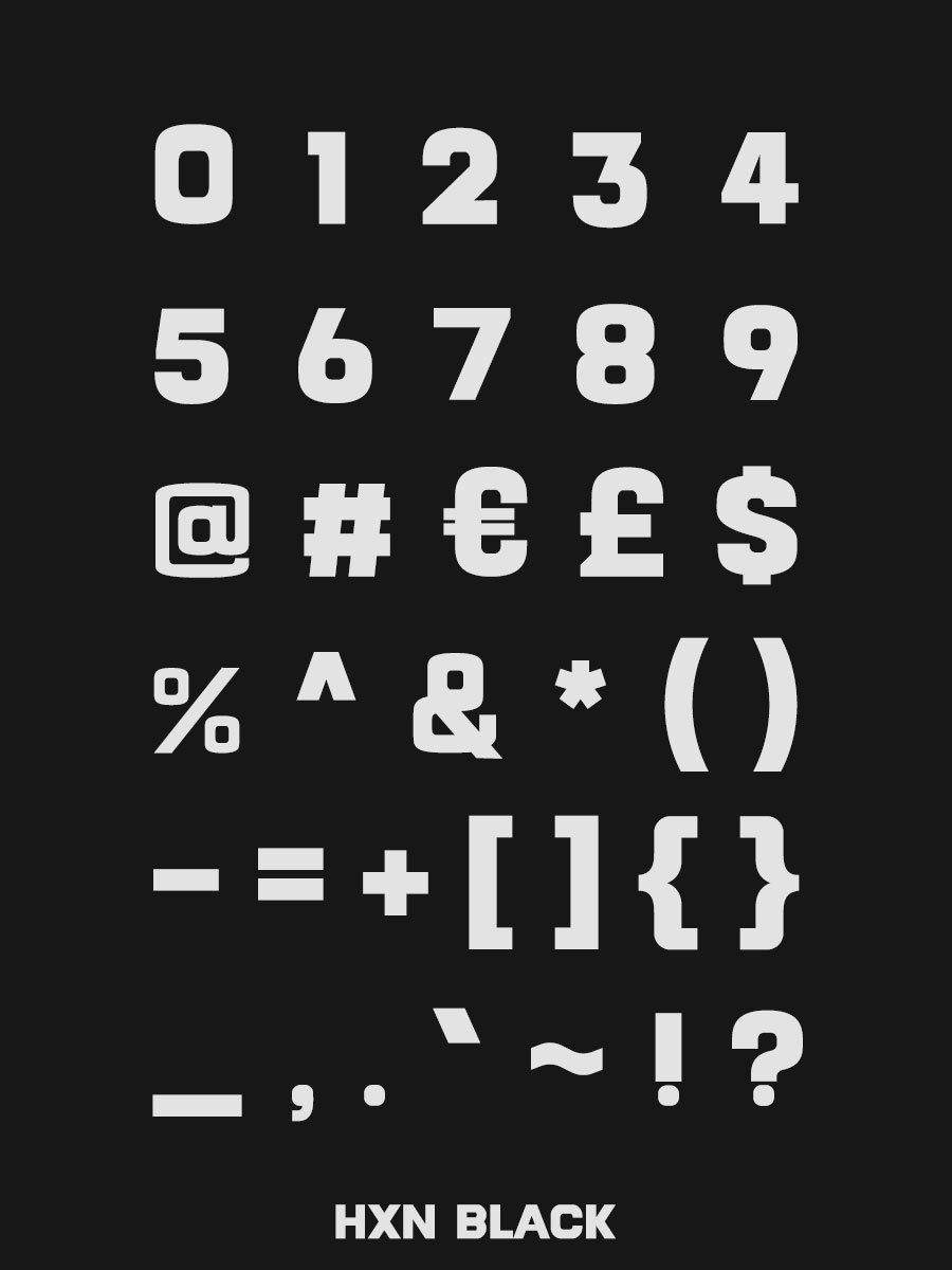 HXN - Typeface product image (4)