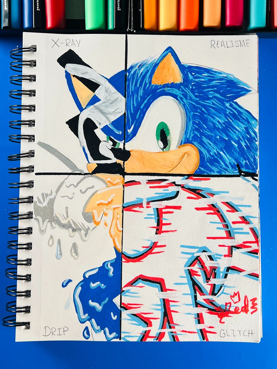 Sonic in 4 Different Art Styles product image (2)