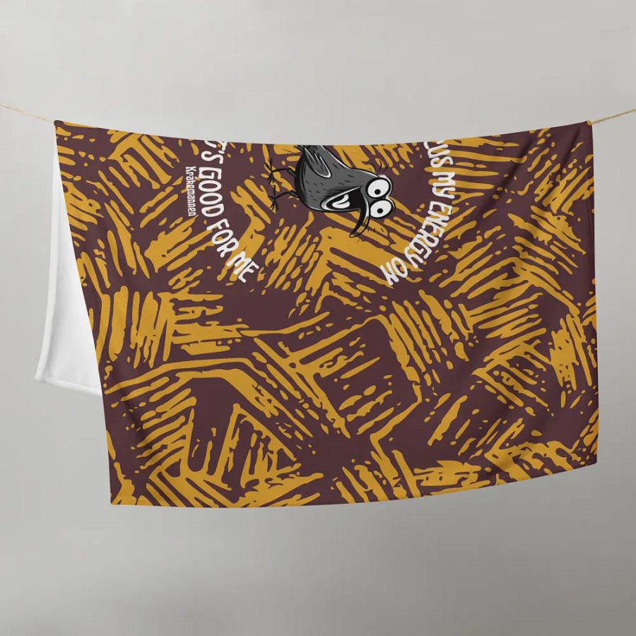 Throw Blanket 🤎 I will focus my energy on what's good for me (127 × 153 cm) product image (9)