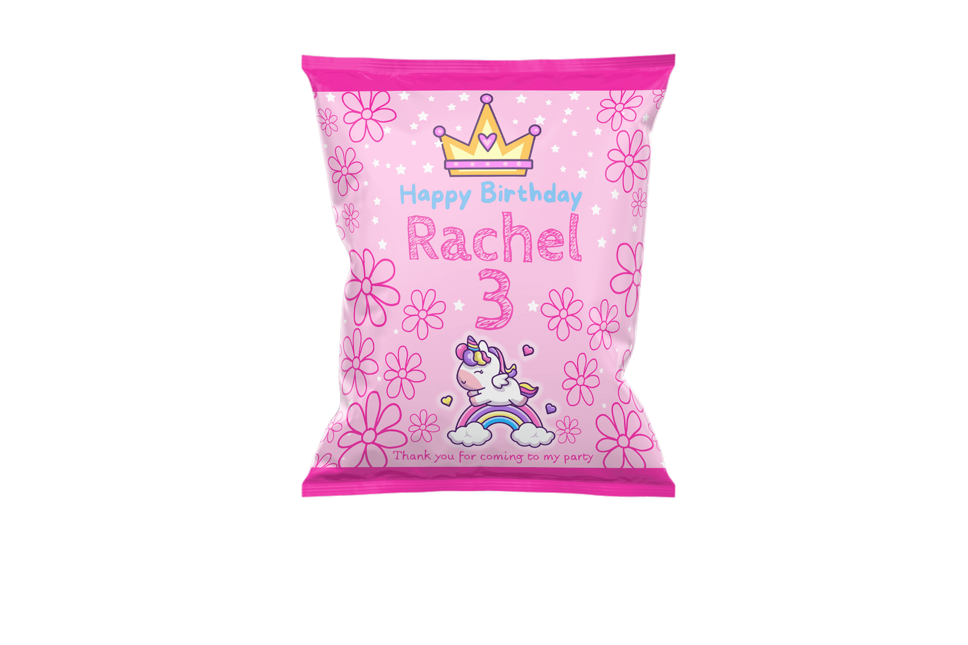 Editable double side Unicorn Birthday Invitation - Canva product image (3)