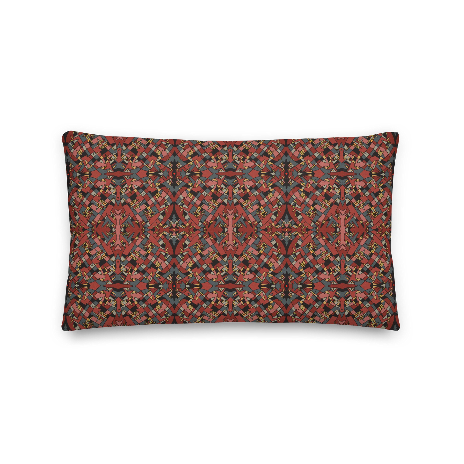Festive Kaleidoscope Holiday Pattern – Premium Pillow product image (2)