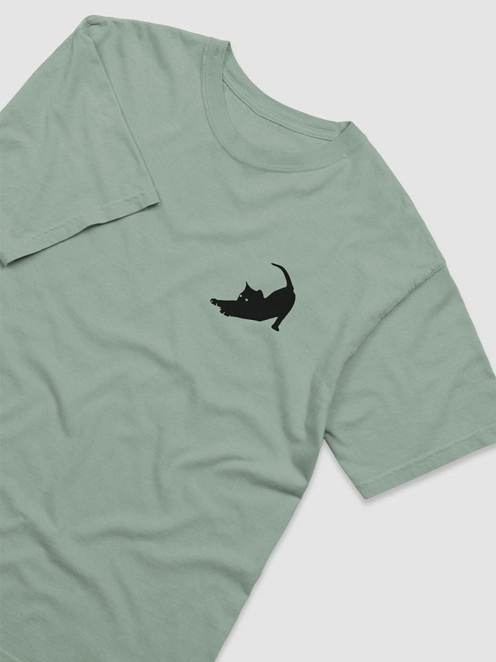 Stretching Black Cat Graphic Tee product image (1)