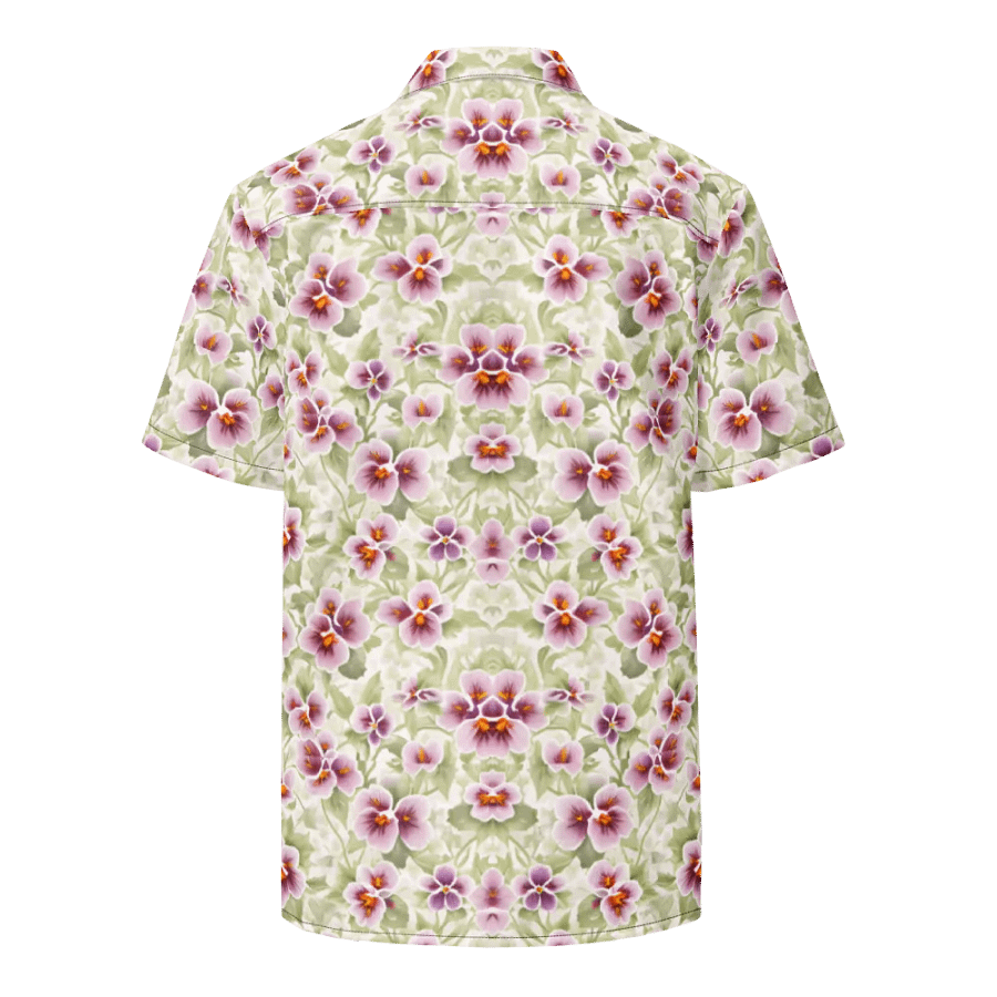 Floral Pattern Pansy Flowers Hawaiian Shirt product image (2)