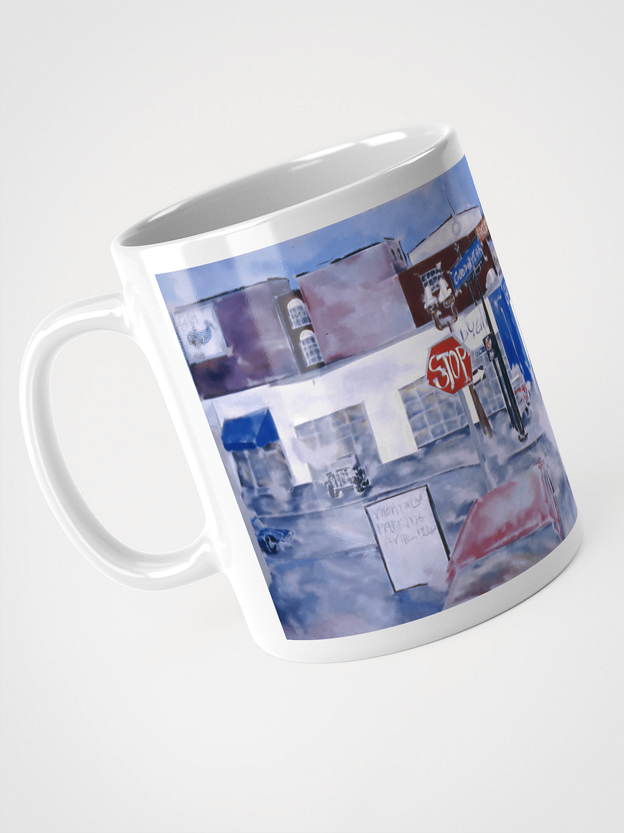 10th, Oak and Burnside, Portland, OR 1989 White Glossy Mug product image (4)