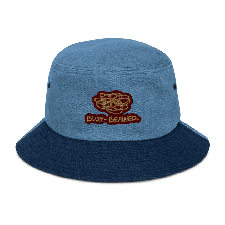 BUSY-BRAINED (rust) denim bucket hat product image (5)