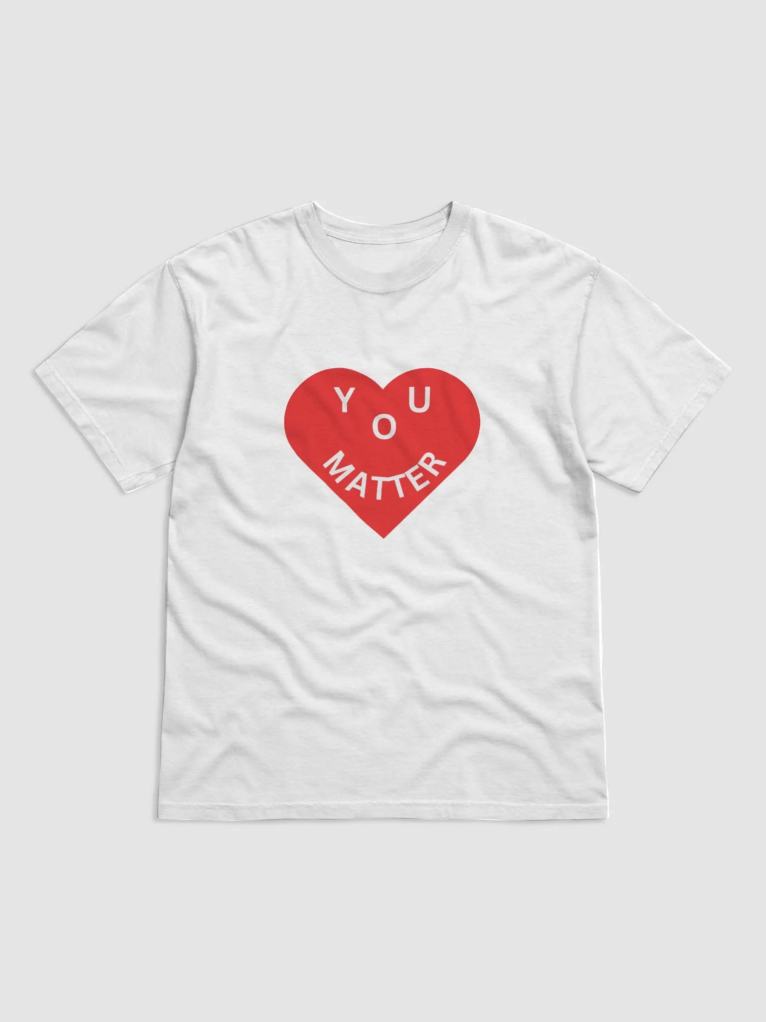 Love - You Matter :-) Full Front Print - Heavyweight T-Shirt - White or Black product image (1)