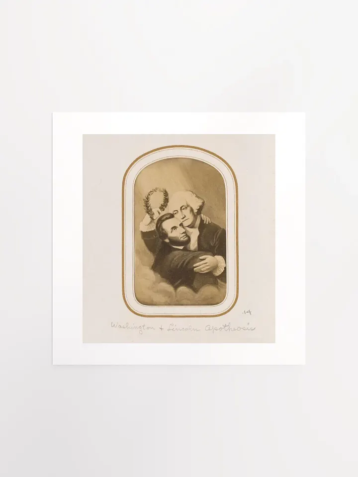Washington & Lincoln Apotheosis (c. 1865) - Print product image (1)