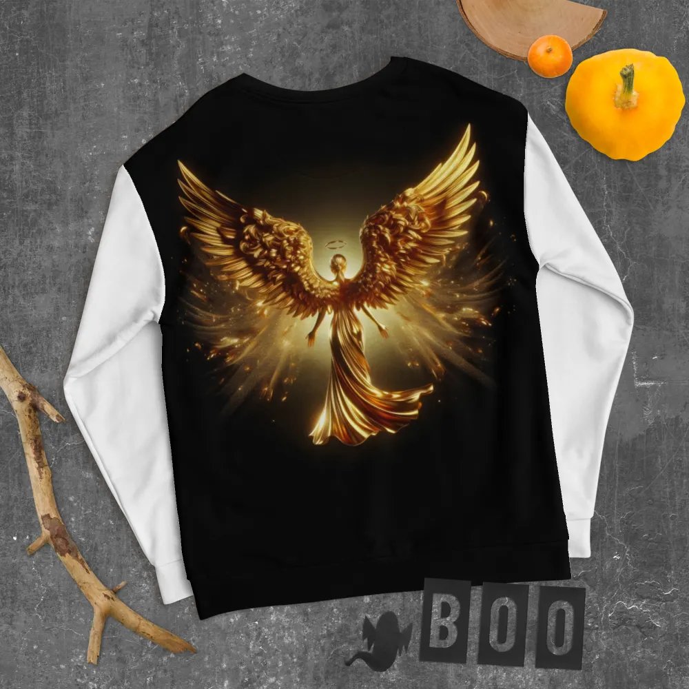 A Golden Angel and Cross - Unisex Sweatshirt #1 product image (8)