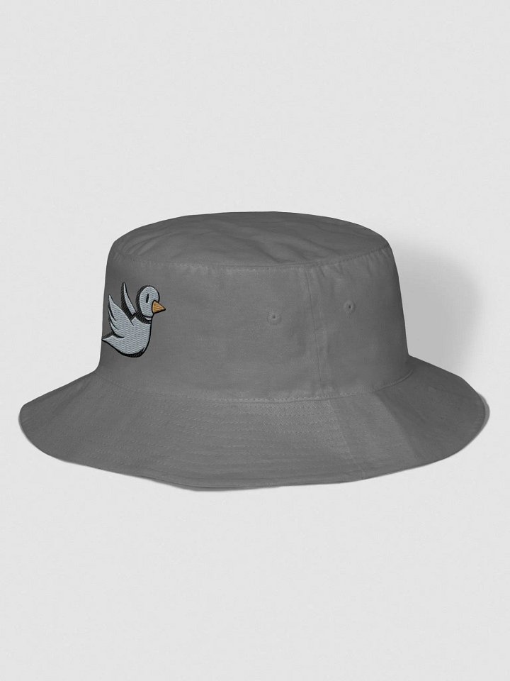 Embroidered Rose Pigeon Bucket Hat | Art by Duck product image (2)
