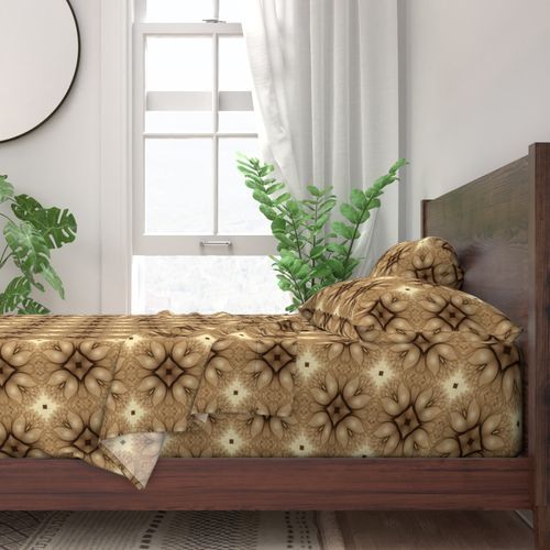 Seamless Pattern - Brown and Beige Tulip Pattern product image (3)