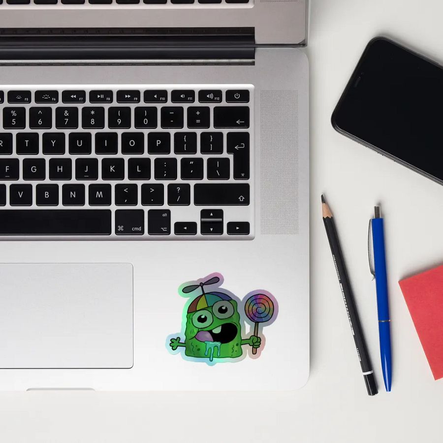 Holographic Happy Pickle Sticker product image (10)