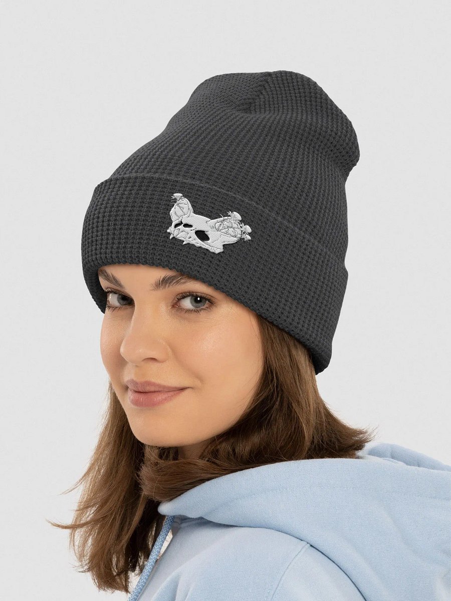 Bat Skull Waffle Beanie product image (6)