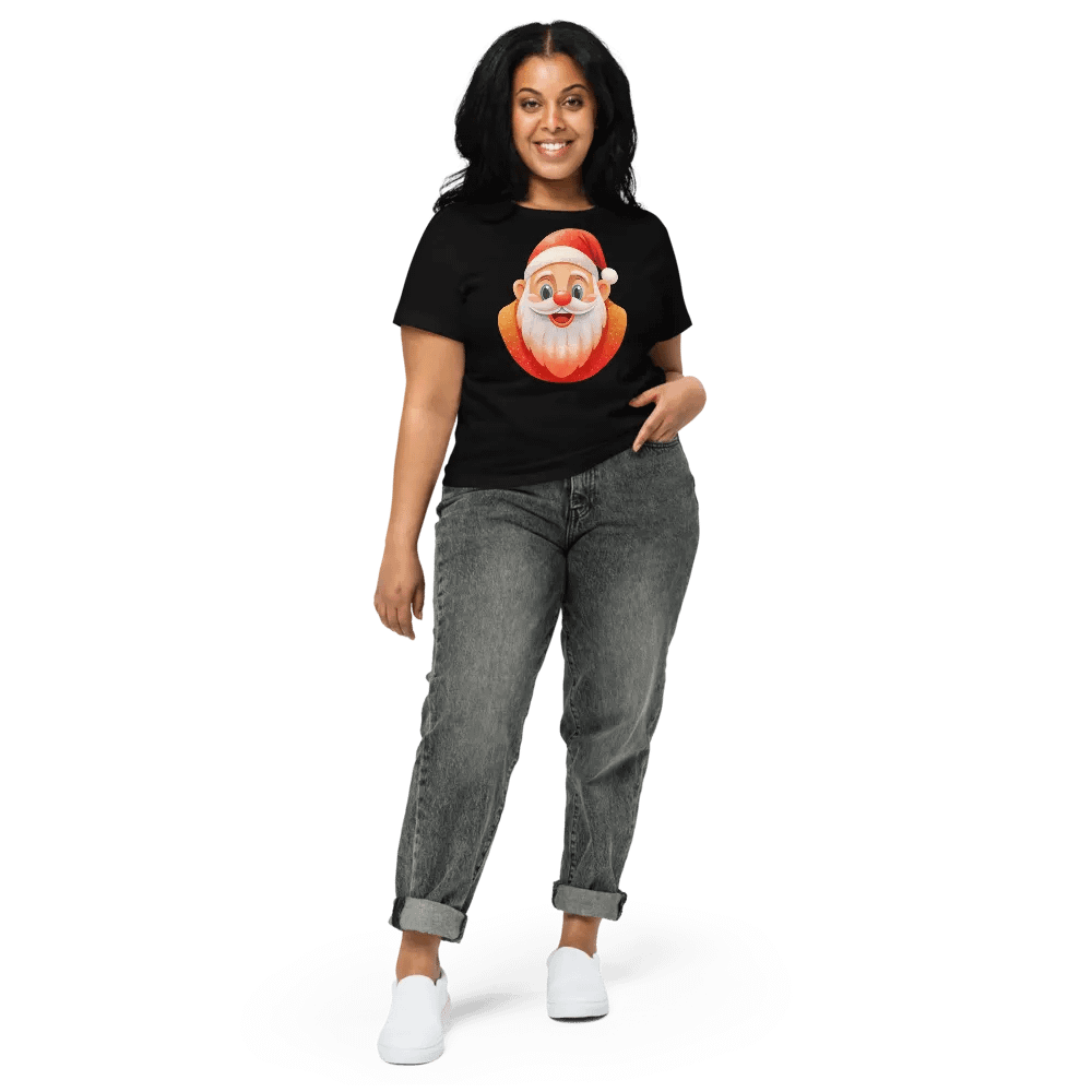 Jolly Santa Graphic Women's Tee product image (3)