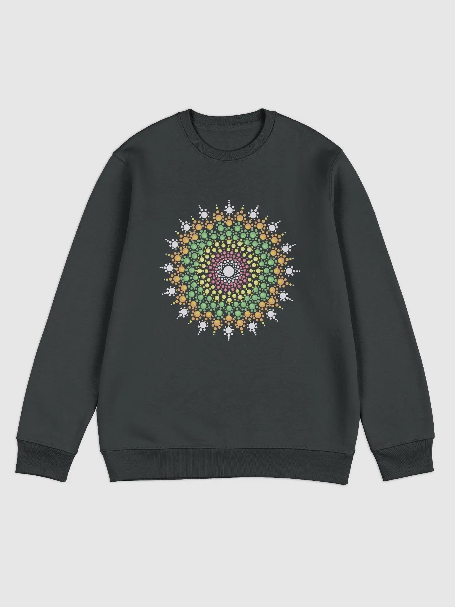 Pastel Dot Mandala Unisex Eco Sweatshirt product image (1)