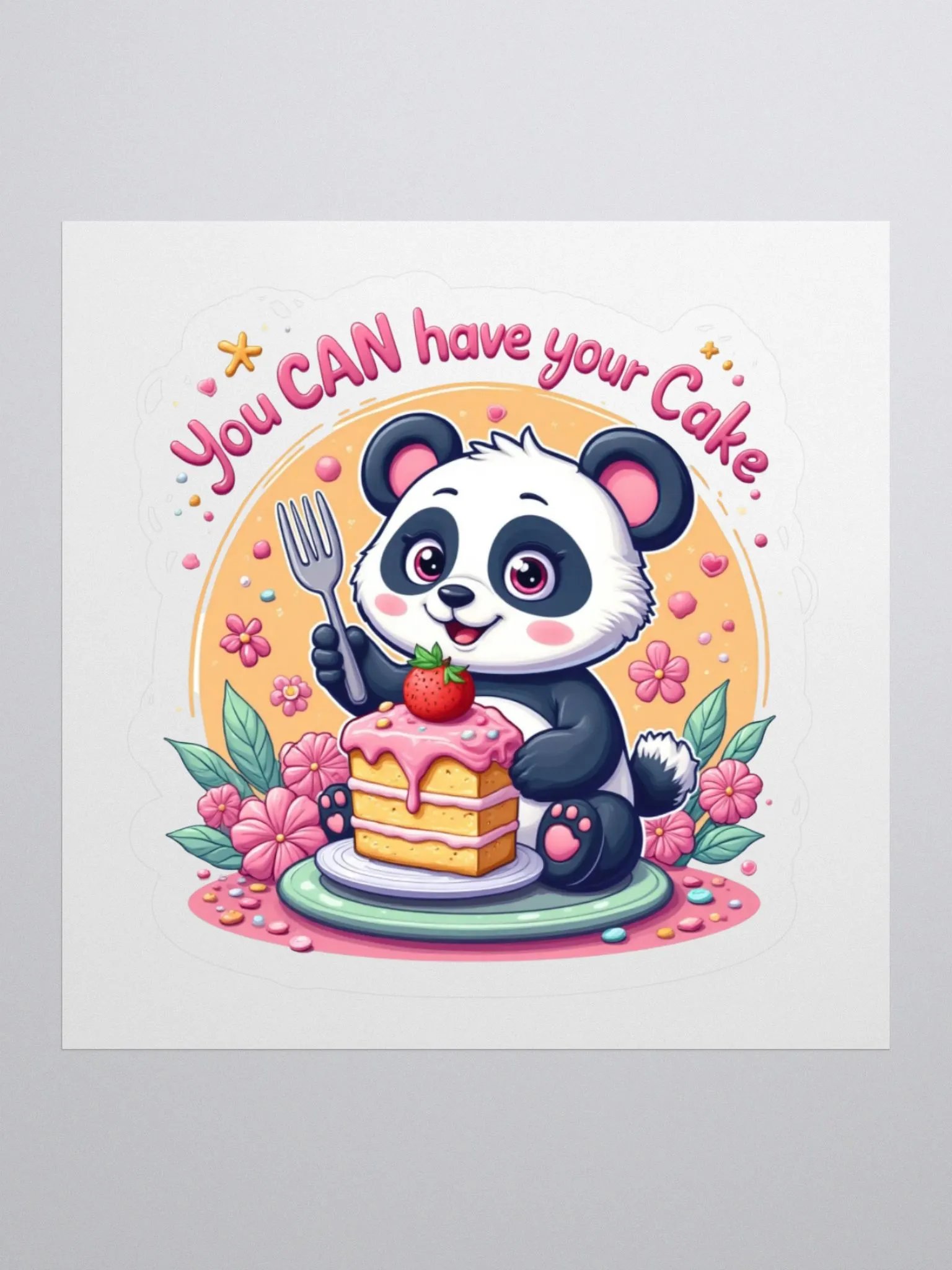 Panda Cake Delight Sticker Set product image (3)