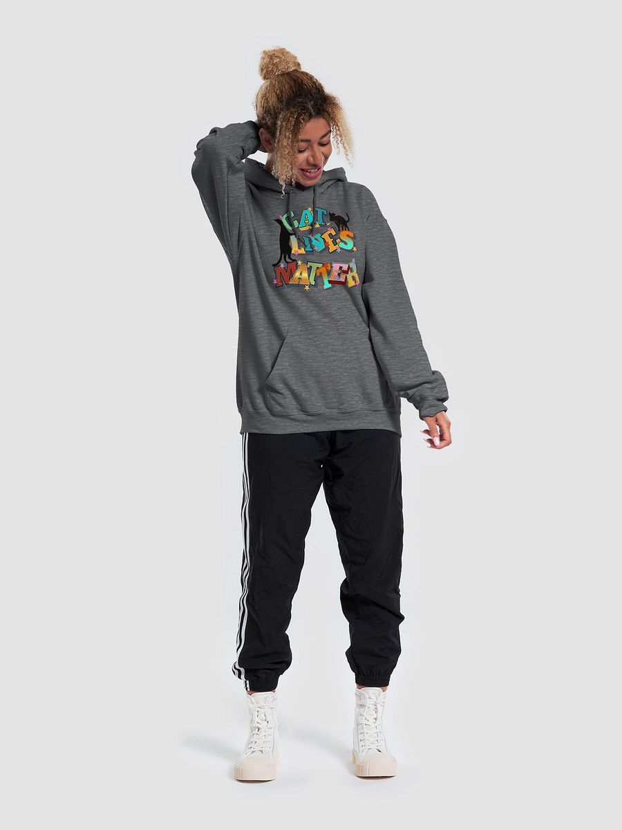 Cat Lives Matter Pawsitively Bold Hoodie product image (3)