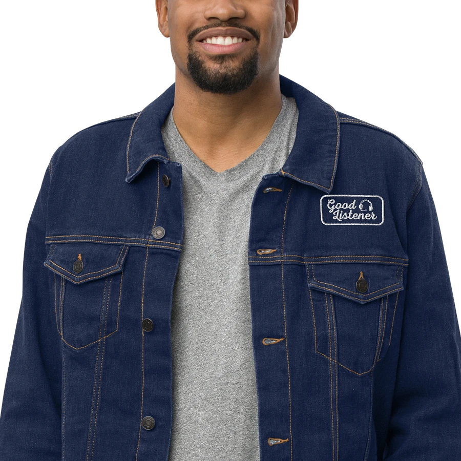 Good Listener Embroidered Jean Jacket product image (20)