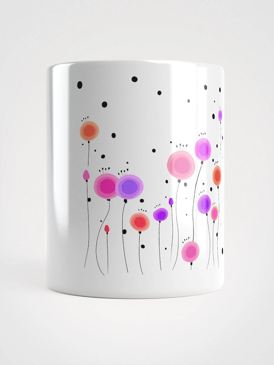 Floral Fusion White Glossy Mug product image (15)