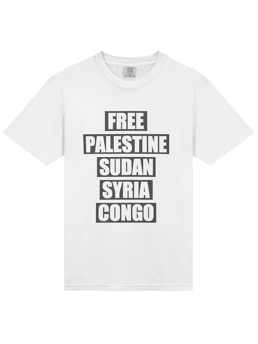 Free Palestine Sudan Syria Congo Shirt product image (2)