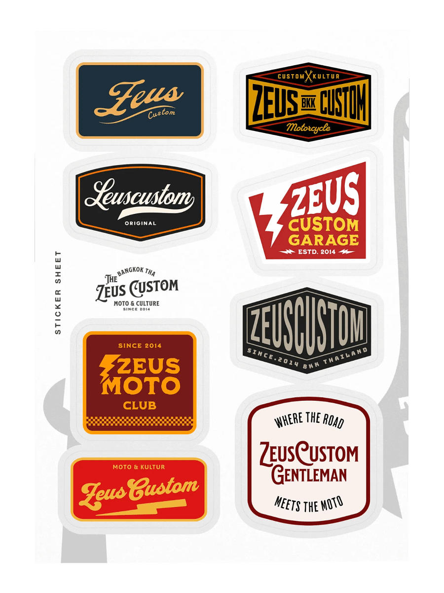 Zeus Custom Sticker Sheet product image (3)