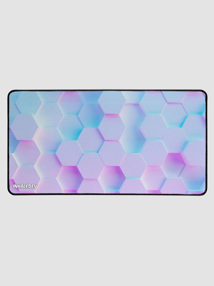 Neon Hexagon- Desk Mat product image (1)