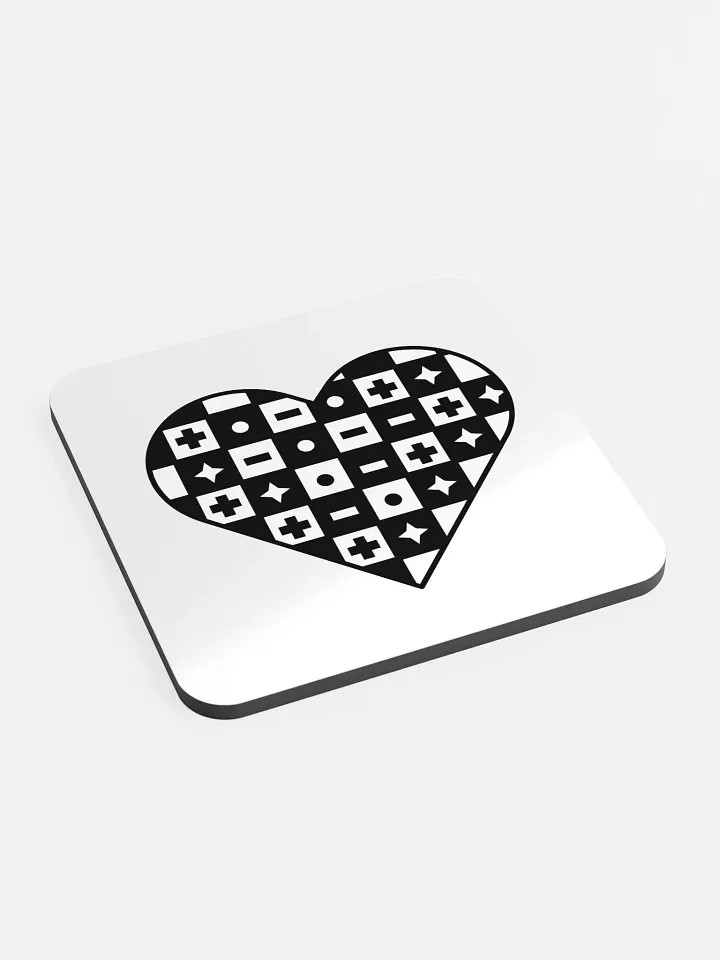 Checkered Heart Coaster product image (2)