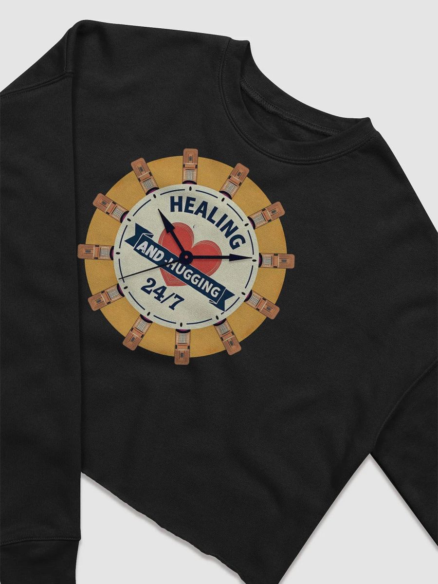 Healing and Hugging 24/7 Crop Sweatshirt product image (7)