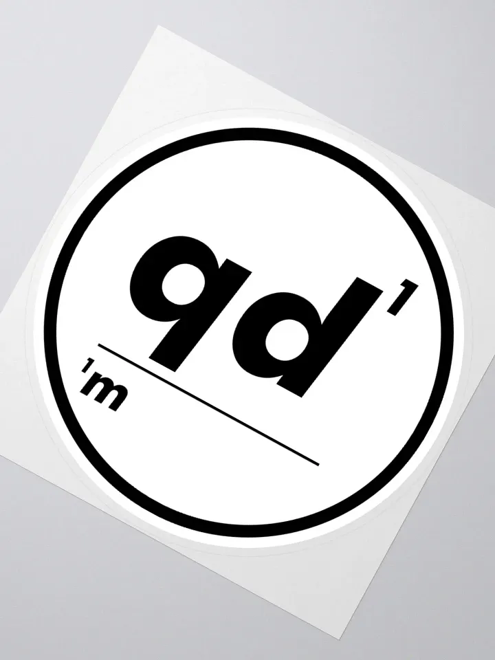 Omnibio Lab Qualitative Data Matters QD1/1M Simple Kiss Cut Stickers product image (2)