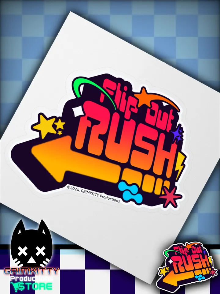Flip Out Rush - Logo Sticker product image (1)