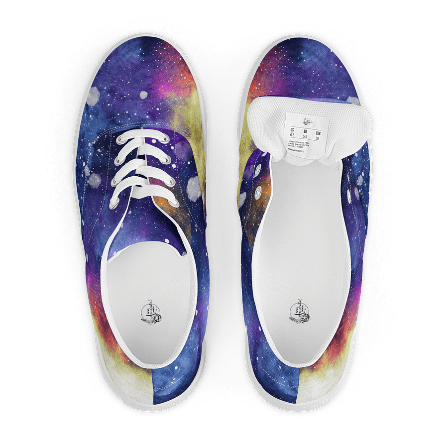 Watercolor Galaxy Mens Lace Up Shoes product image (6)