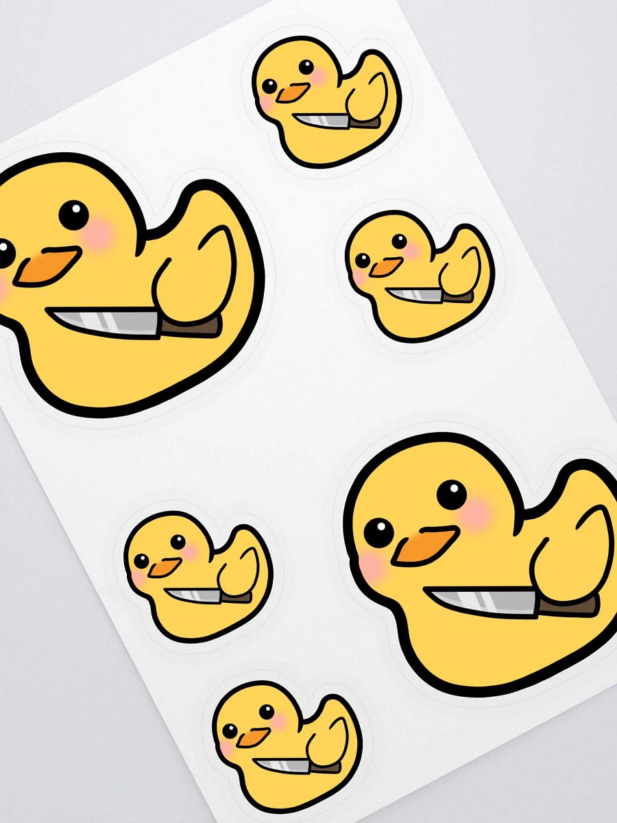 Stabby Duck Sticker Sheet product image (2)